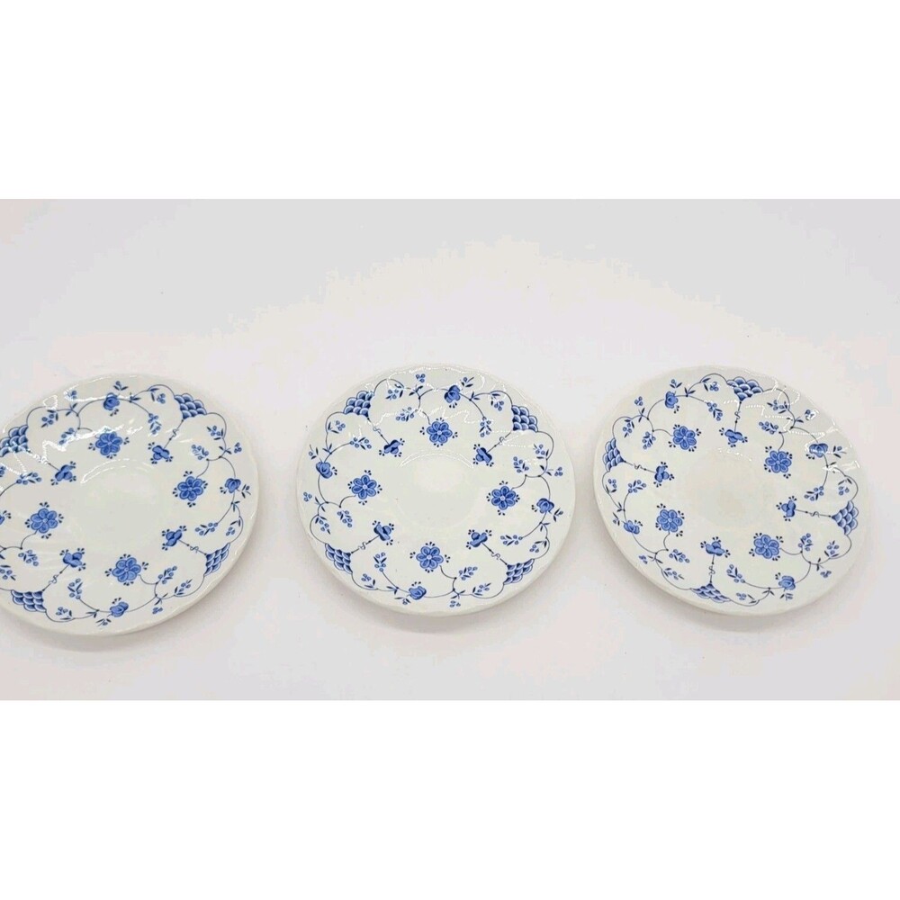 Myott FINLANDIA FINE STAFFORDSHIRE WARE SAUCER England 1982 5.5" Set of 3
